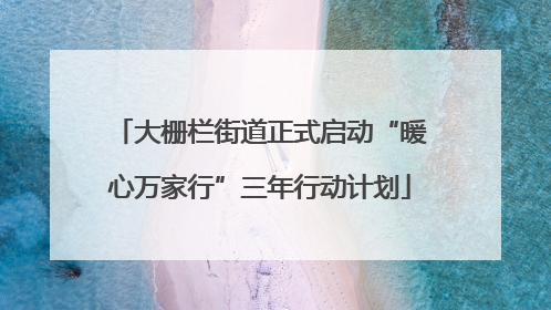 大栅栏街道正式启动“暖心万家行”三年行动计划