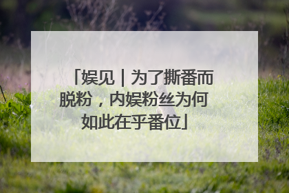 娱见｜为了撕番而脱粉，内娱粉丝为何如此在乎番位
