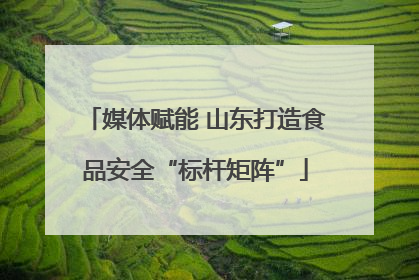 媒体赋能 山东打造食品安全“标杆矩阵”