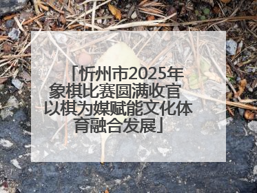 忻州市2025年象棋比赛圆满收官 以棋为媒赋能文化体育融合发展