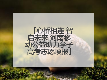 心桥相连 智启未来 河南移动公益助力学子高考志愿填报