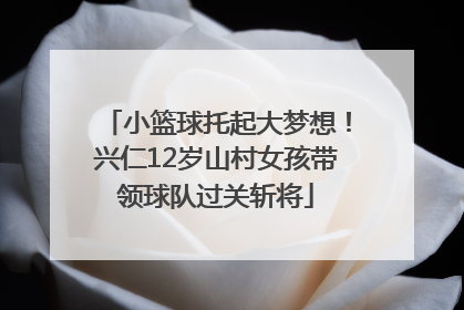 小篮球托起大梦想！兴仁12岁山村女孩带领球队过关斩将