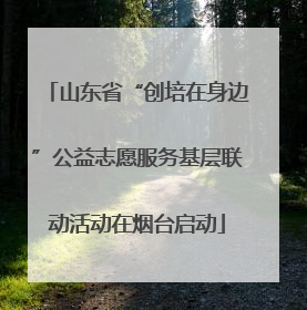 山东省“创培在身边”公益志愿服务基层联动活动在烟台启动