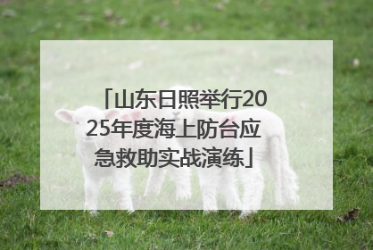 山东日照举行2025年度海上防台应急救助实战演练