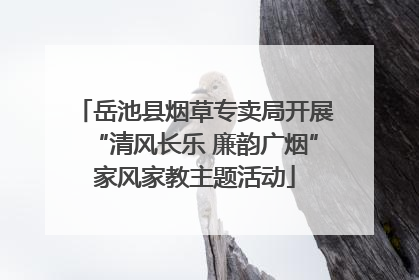 岳池县烟草专卖局开展“清风长乐 廉韵广烟”家风家教主题活动