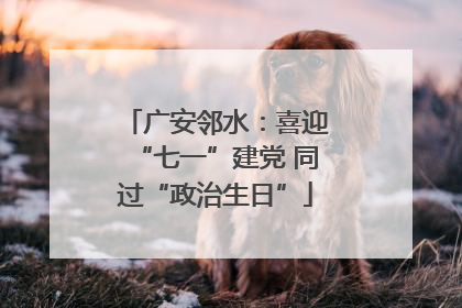 广安邻水：喜迎“七一”建党 同过“政治生日”