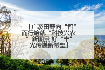 广袤田野向“智”而行绘就“科技兴农”新图景 好“丰”光传递新希望