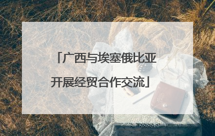 广西与埃塞俄比亚开展经贸合作交流