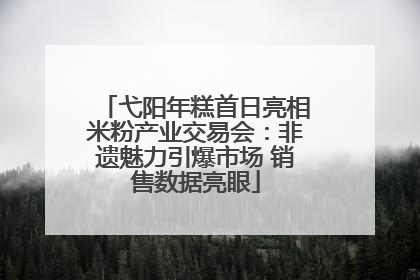弋阳年糕首日亮相米粉产业交易会：非遗魅力引爆市场 销售数据亮眼