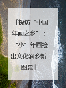 探访“中国年画之乡”：“小”年画绘出文化润乡新图景