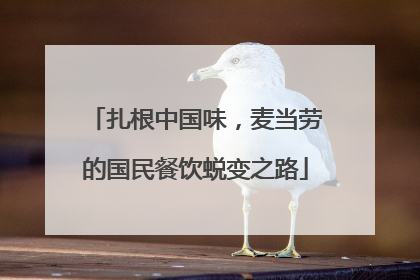 扎根中国味，麦当劳的国民餐饮蜕变之路