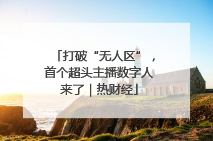 打破“无人区”，首个超头主播数字人来了｜热财经
