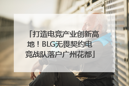 打造电竞产业创新高地！BLG无畏契约电竞战队落户广州花都