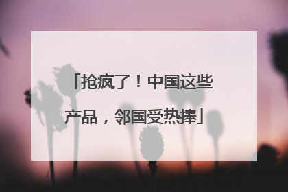 抢疯了！中国这些产品，邻国受热捧