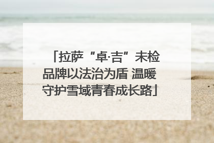 拉萨“卓·吉”未检品牌以法治为盾 温暖守护雪域青春成长路