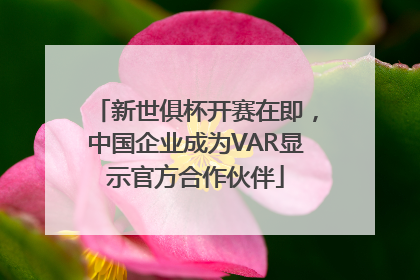 新世俱杯开赛在即，中国企业成为VAR显示官方合作伙伴