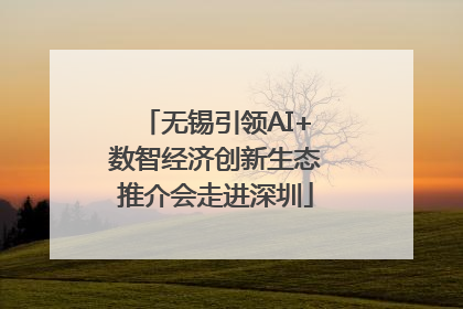 无锡引领AI+数智经济创新生态推介会走进深圳