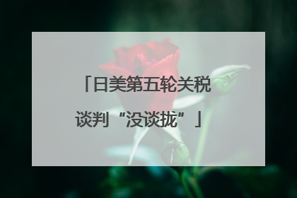 日美第五轮关税谈判“没谈拢”