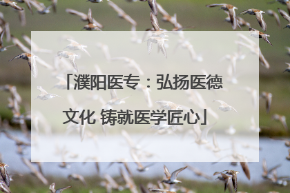 濮阳医专：弘扬医德文化 铸就医学匠心