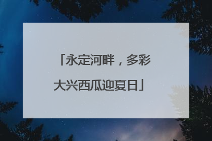 永定河畔，多彩大兴西瓜迎夏日
