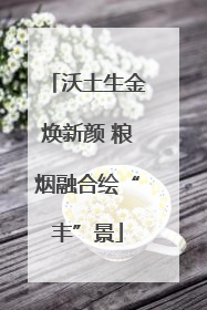 沃土生金焕新颜 粮烟融合绘“丰”景