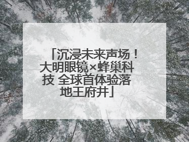 沉浸未来声场！大明眼镜×蜂巢科技 全球首体验落地王府井