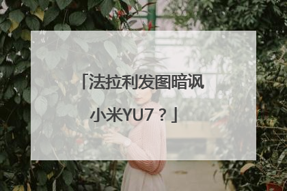 法拉利发图暗讽小米YU7？