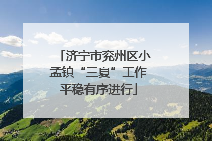 济宁市兖州区小孟镇“三夏”工作平稳有序进行