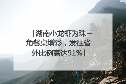 湖南小龙虾为珠三角餐桌增彩，发往省外比例高达91%