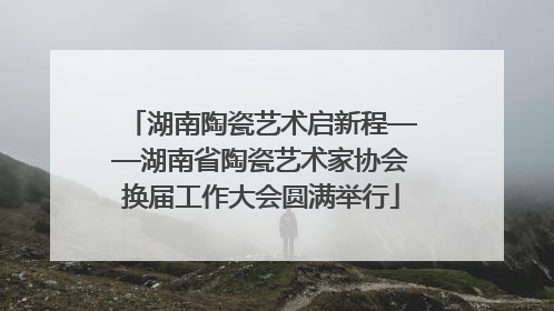 湖南陶瓷艺术启新程——湖南省陶瓷艺术家协会换届工作大会圆满举行