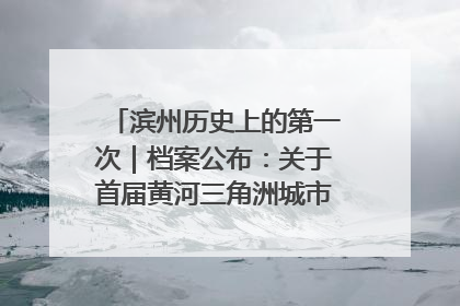 滨州历史上的第一次｜档案公布：关于首届黄河三角洲城市经济博览会暨发展论坛情况的总结报告