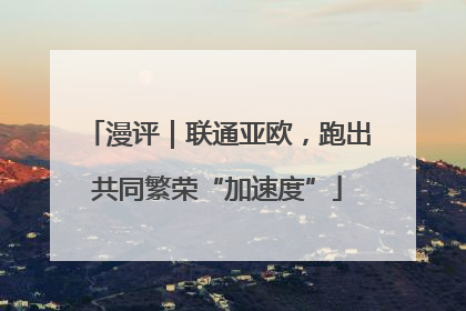 漫评｜联通亚欧，跑出共同繁荣“加速度”