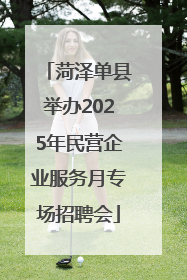 菏泽单县举办2025年民营企业服务月专场招聘会