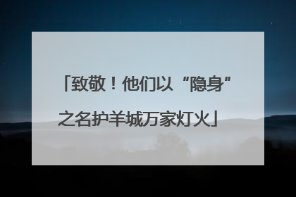 致敬！他们以“隐身”之名护羊城万家灯火