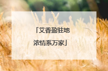 艾香盈驻地 浓情系万家
