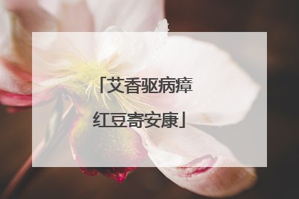 艾香驱病瘴 红豆寄安康