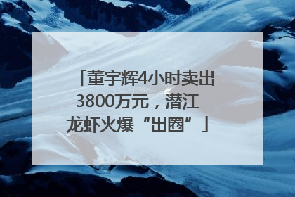 董宇辉4小时卖出3800万元，潜江龙虾火爆“出圈”