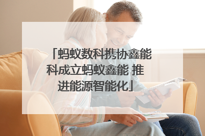 蚂蚁数科携协鑫能科成立蚂蚁鑫能 推进能源智能化