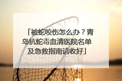 被蛇咬伤怎么办？青岛抗蛇毒血清医院名单及急救指南请收好