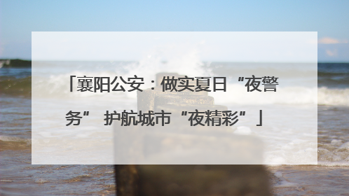 襄阳公安：做实夏日“夜警务” 护航城市“夜精彩”