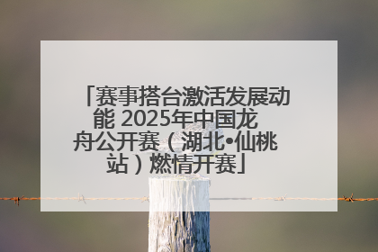 赛事搭台激活发展动能 2025年中国龙舟公开赛（湖北•仙桃站）燃情开赛