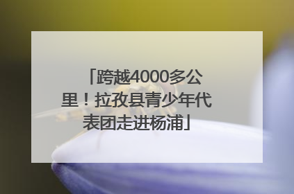 跨越4000多公里！拉孜县青少年代表团走进杨浦