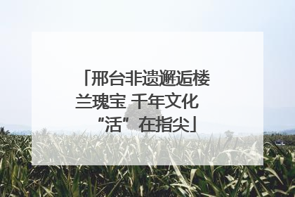 邢台非遗邂逅楼兰瑰宝 千年文化“活”在指尖