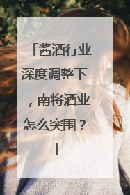 酱酒行业深度调整下，南将酒业怎么突围？