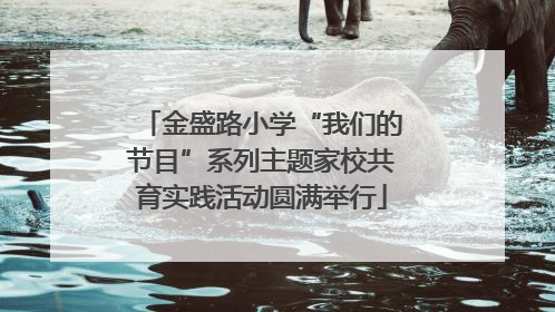 金盛路小学“我们的节目”系列主题家校共育实践活动圆满举行
