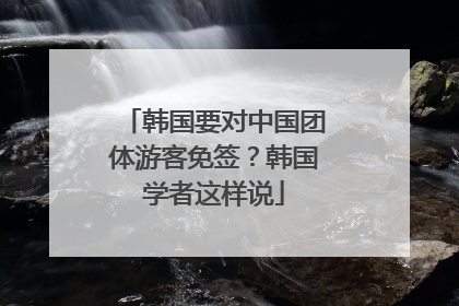 韩国要对中国团体游客免签？韩国学者这样说