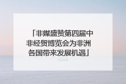 非媒盛赞第四届中非经贸博览会为非洲各国带来发展机遇