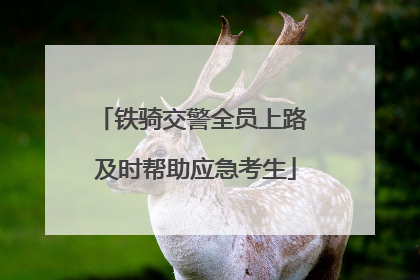 铁骑交警全员上路 及时帮助应急考生