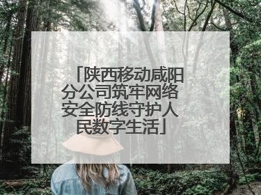 陕西移动咸阳分公司筑牢网络安全防线守护人民数字生活