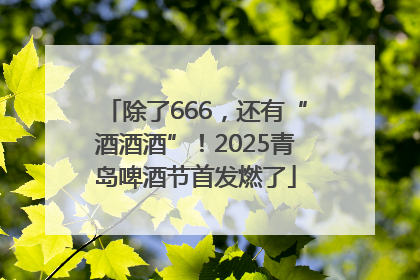 除了666，还有“酒酒酒”！2025青岛啤酒节首发燃了